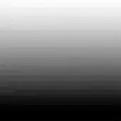 Grayscale gradient transitions from black to white, a vertical fade with even tone and uniform lighting, digital texture sample.