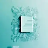 Exquisite Glas Italia Sturm und Drang mirror with swirling baroque-inspired frame in satin white, turquoise and teal hues crafted from hand-made Murano glass