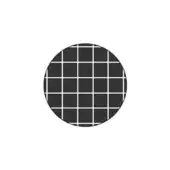 Geometric grid pattern with dark gray and white lines forming squares against a plain white background, minimalist digital rendering.