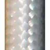 Metallic silver texture with overlapping scale-like elements in a repeating pattern, featuring highlights and shadows on a polished surface.