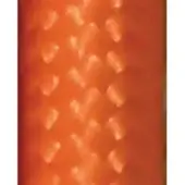 Repeating hexagonal pattern in orange, matte finish with faceted surface, uniform density, structured geometric texture, manufactured material.