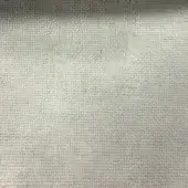 Pale gray woven fabric texture with a dense grid pattern, looped pile construction, matte finish, and soft diffused lighting, labeled cf1145 col. 111.