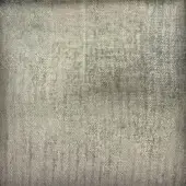 Herringbone textile, gray-green, dense weave with diagonal lines; faded central area shows mottled texture and tonal variations.