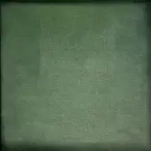 Dark green textured square sample with fine grain, subtle discoloration, and black border; labeled “cf1114 col. 140” for material reference.