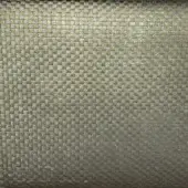 Woven textile sample, gray and gold tones, regular grid pattern with gradient effect and smooth sheen.