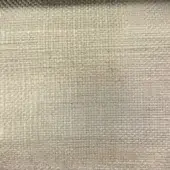 Natural fiber textile with a grid weave, muted beige tones, and a dense, textured surface displaying a regular, matte finish.