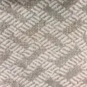 Woven fabric texture, beige and off-white tones, repeating geometric leaf pattern with horizontal and vertical threads, co1008 col.