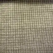 Basketweave fabric sample, muted gray-beige-olive tones, dense textured grid with “co1009 col.” label, matte finish, even lighting.