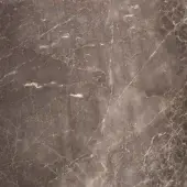 Polished marble texture, grey-brown tones, irregular white veining, smooth reflective surface, dense organic pattern, natural stone finish.