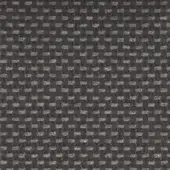 Gray woven textile with a regular grid pattern, dense matte finish, and consistent interlacing of horizontal and vertical threads.