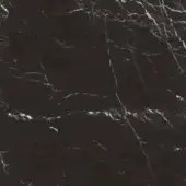Black marble texture sample with white and light gray veining, polished finish, and organic branching patterns, labeled “s10 – elegant black.”