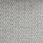 Textile sample c163 – dune grey, dense rectilinear weave with grey and off-white tonal variations, smooth matte finish for upholstery.