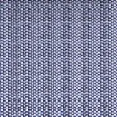 Textile sample c166 – dune blue, dense irregular weave of white and deep blue squares, nubby texture, random color distribution, studio lighting.