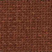 Reddish-brown woven fabric texture with irregular, dense nubby weave and matte finish, finished with dark binding.