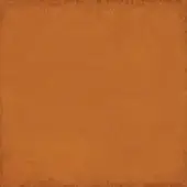 Terracotta fabric swatch displaying a mottled, warm orange-brown texture with a matte finish and distressed edges.