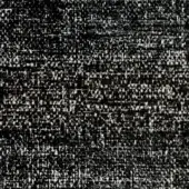 Woven fabric texture, black and white, dense horizontal grain with irregular shapes, matte finish, and subtle striations; egoitaliano grease 013.