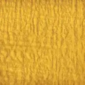 Mustard yellow egoitaliano snake fabric texture with dense looped fibers and vertical ribbing, displaying a matted, organic surface.