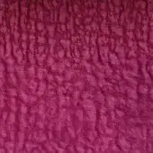 Burgundy textile with a repeating raised scale pattern, woven fabric texture displaying a three-dimensional surface and slight sheen, egoitaliano sample.