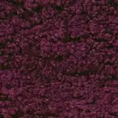 Plush fabric texture in deep plum, looped pile construction with dense fibers, subtle tonal variations, soft tactile quality, egoitaliano lamby sample.