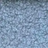 Lamby fabric texture, muted gray-blue, densely packed rounded forms with darker gray lines, matte finish, egoitaliano sample.