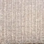 Woven fabric sample, light beige and brown, displaying a dense vertical pattern with a matte finish and textured, crinkled surface.