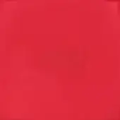 Red woven fabric sample from egoitaliano’s “boing” collection, displaying a smooth, consistent texture and uniform color in studio lighting.