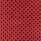 Red floral fabric texture with a repeating pattern, woven material, subtle tonal contrast, and brand text “egoitaliano” in the corner.