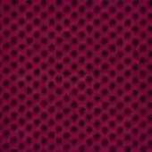 Magenta textile sample with dense floral pattern, dark five-petaled motifs, subtle grid lines, woven texture, “egoitaliano bounce” label.