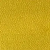 Yellow leather texture sample with irregular grain, dense bumps, and matte finish; egoitaliano rio 1141 leather grade.