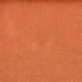 Terracotta microfibra fabric texture with a dense, short pile weave and granular surface; “egoitaliano gb 3007 172” printed label.