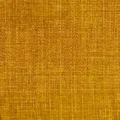 Microfiber fabric sample, mustard yellow, tightly woven texture with subtle vertical striations and printed “egoitaliano” text.