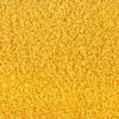Microfiber fabric texture in mustard yellow, featuring a dense looped pile and granular appearance with subtle tonal variations.
