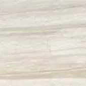 Travertino texture displaying light beige tones, layered striations, and irregular patterns with dark brown cracks across a matte surface.