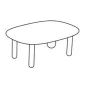 Size D - Tottori Coffee Table