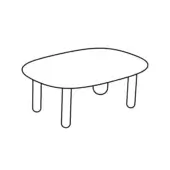 Size C - Tottori Coffee Table