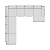 Ronny - Composition E (8 back cushions included)