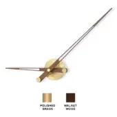 AXIOMA G - Polished brass box - Walnut hands