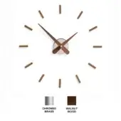 Sunset i - Chromed Brass Box - Walnut Wood Hands & Time Signals