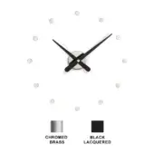 Rodon Mini L - Black lacquered walnut wood hands