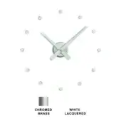Rodon Mini L - White lacquered walnut wood hands