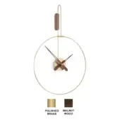 Micro Daro G - Polished Brass box & ring - Walnut wood hands