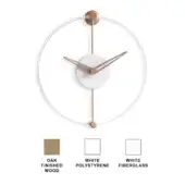 Nano - White polystyrene box - Oak finished wood hands & anchor - White fiberglass ring