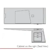 Cabinet on the Right (Seat View)