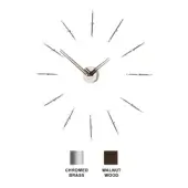 Mini Merlin N - Chromed Brass box - Chromed Brass & Walnut Wood time signals