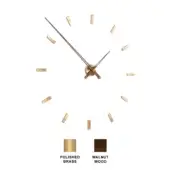 Tacon G - Polished Brass box & time signals - Walnut Wood hands