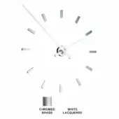 Tacon L - Chromed Brass box & time signals - White Lacquered hands