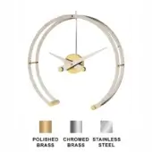 Omega G - Polished Brass box - Stainless Steel hands & rings