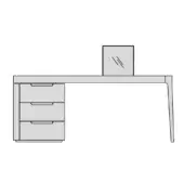 Drawers on the Left (Seat View)