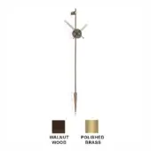 Punto y Coma Premium - Walnut Wood box, hands & pendulum with Polished Brass details
