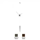 Pendulo T - Graphite Brass box & pendulum - Solid Walnut hands